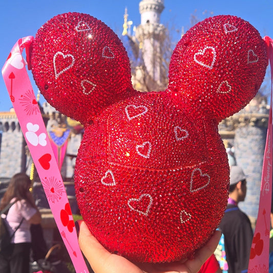 Blinged Disney Valentines Popcorn Bucket